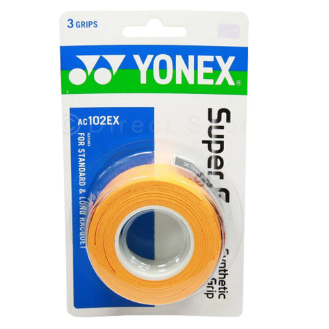 Orange Yonex Super grap 3-pak